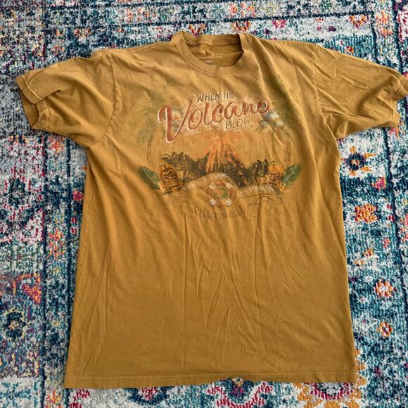 Margaritaville When The Volcano Blows Short Sleeved T-shirt Men's Size XL - Picture 2 of 5